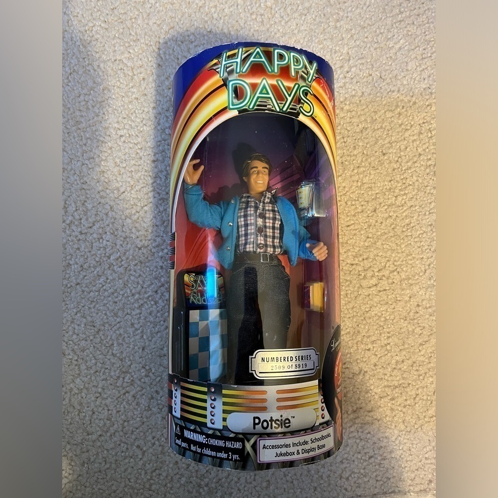 NIB Happy Days Limited Edition Collector’s Series. Fully Poseable Action Figure